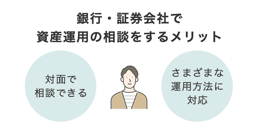 銀行・証券会社で資産運用の相談をするメリット