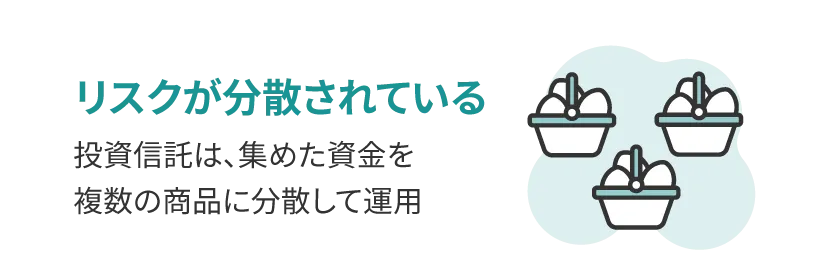 リスクが分散されている