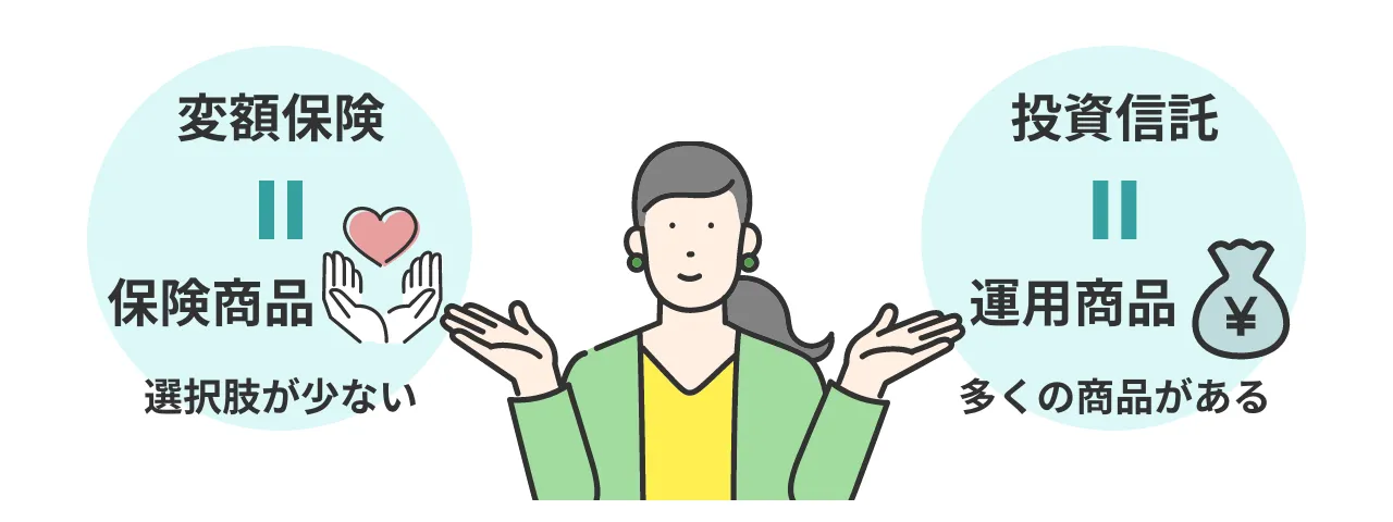 変額保険と投資信託の違い