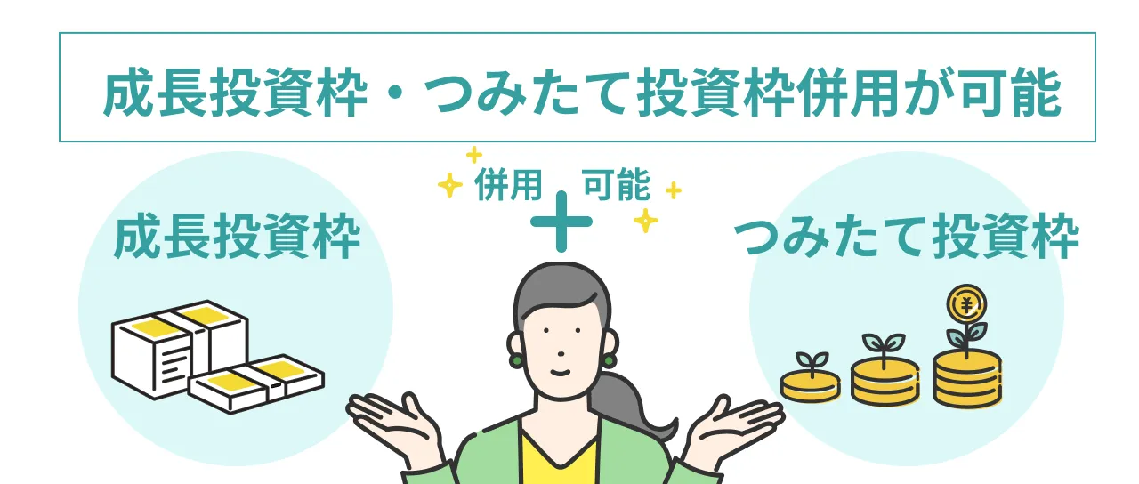 成長投資枠・つみたて投資枠併用が可能