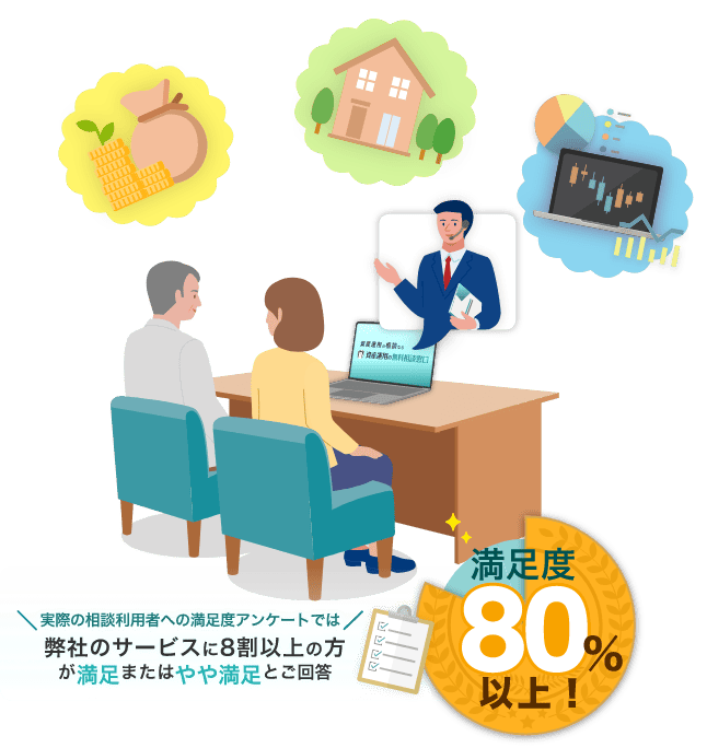 満足度80%以上
